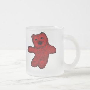 Café Vidro Jateado Caneca do urso de canela