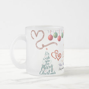 Café Vidro Jateado Caneca Feliz Ano Novo – Design de Celebração Premi