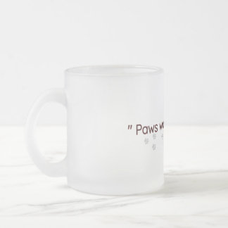 Café Vidro Jateado Caneca Fosca Amantes de Pata de Gato Minimal