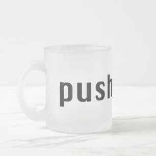 Café Vidro Jateado caneca fosca de pushwood