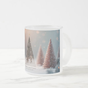 Café Vidro Jateado Caneca mágica e elegante de Natal 2025