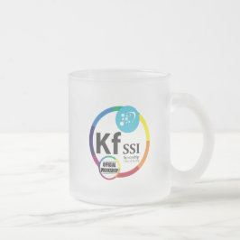 Café Vidro Jateado Caneca oficial do logotipo do orkshop de KFSSI