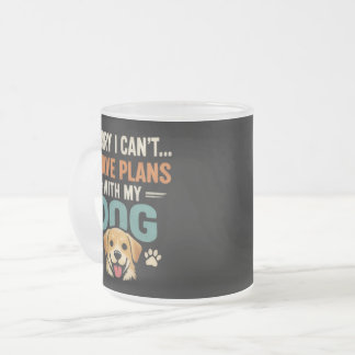 Café Vidro Jateado Caneca para Amantes de Cachorros