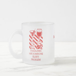 Café Vidro Jateado Caneca para Gerente de Escritório Aposentado – Pre