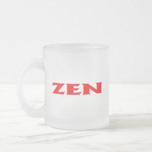 Café Vidro Jateado Caneca vermelha de fosco