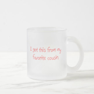 Café Vidro Jateado Eu obtive este de minha caneca favorita do primo