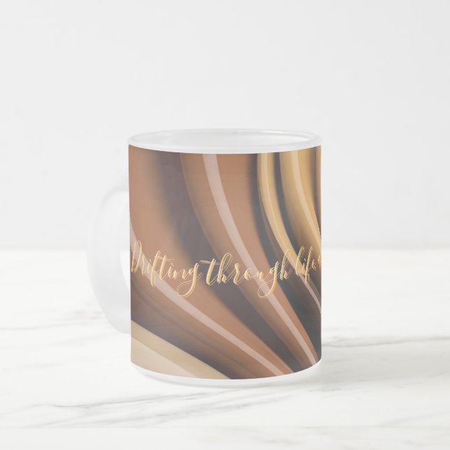 Café Vidro Jateado Fosco de caneca (Frente Esquerda)
