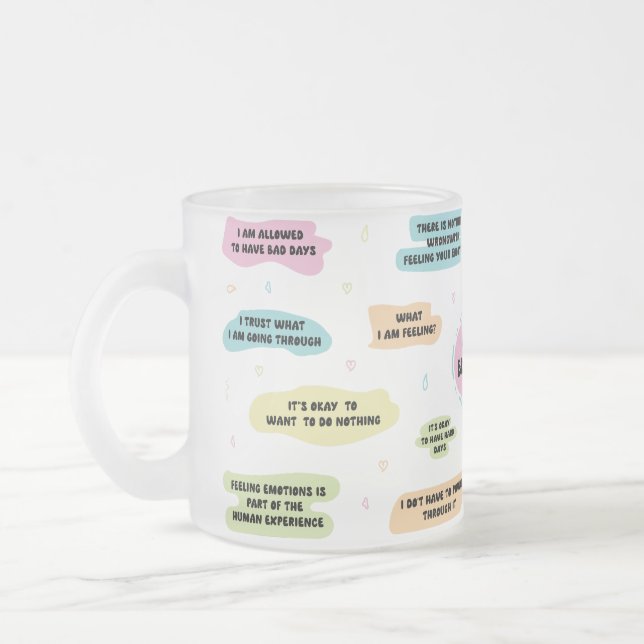Café Vidro Jateado Minha caneca de ventilação mental (Esquerda)