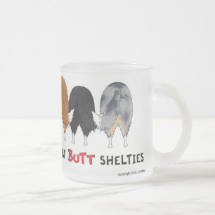 Café Vidro Jateado Nada termina a caneca de Shelties