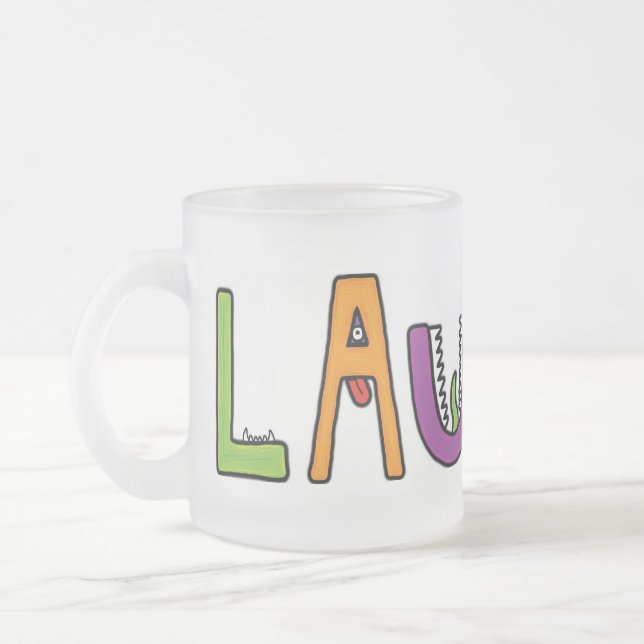 Café Vidro Jateado O monstro de "Lauren" rotula a caneca (Esquerda)