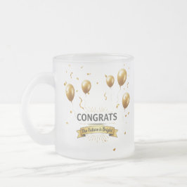 Café Vidro Jateado Sonhos Celestiais – Caneca de Graduação Fosca (300