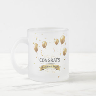 Café Vidro Jateado Sonhos Celestiais – Caneca de Graduação Fosca (300
