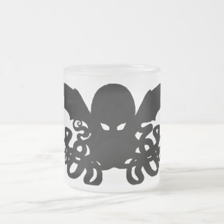 Café Vidro Jateado Um copo cozinhando agradável de Cthulhu - caneca
