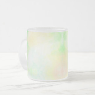 Café Vidro Jateado Uma caneca de cerâmica branca com uma aguarela pas
