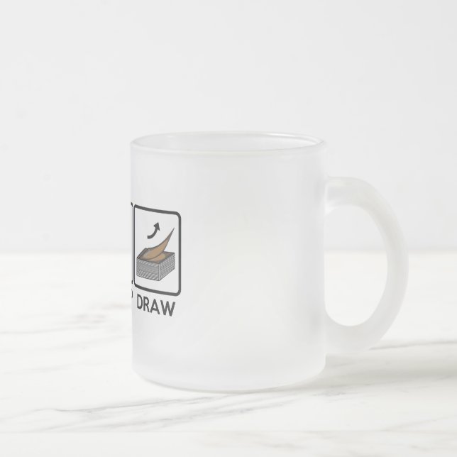 Café Vidro Jateado Untap, gastos de manutenção, caneca do desenhar (Direita)