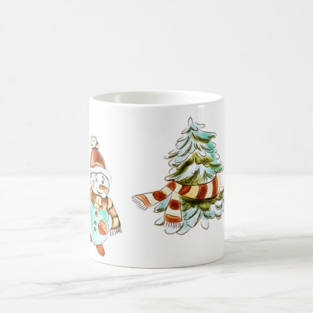 Café Vintage Snowman e a caneca de Natal (Centro)