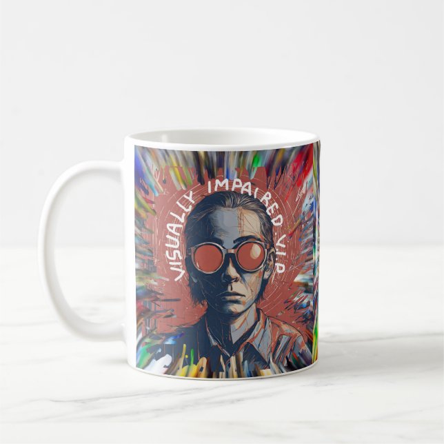 Café Visualmente Imparável Perda de visão da caneca VIP (Esquerda)