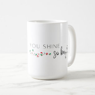 Café Você Brilha Tão Bela Caneca De Natal