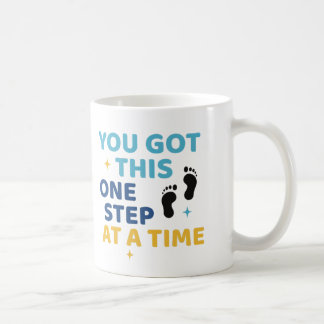 Café Você Consegue. Um Passo de Cada Vez - Caneca