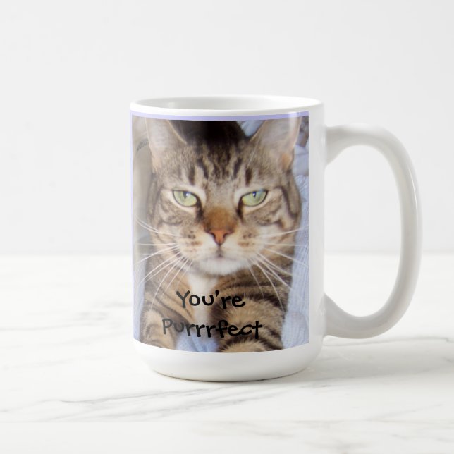 Café Você é caneca de Purrrfect (Direita)