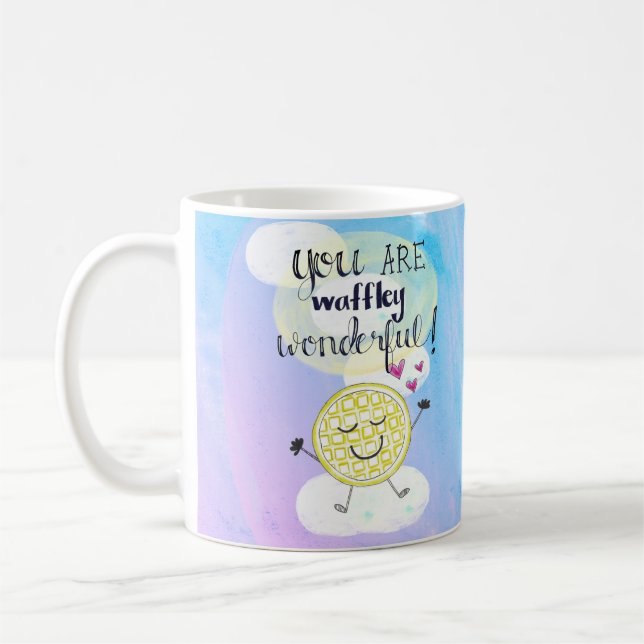 Café "Você é caneca maravilhosa de Waffley" (Esquerda)