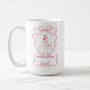 Café Você É Meu Ganso Favorito Caneca de Amor Fofo