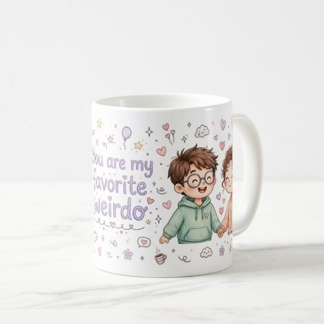 Café Você É Minha Caneca de Maluco Favorito (Frente Esquerda)