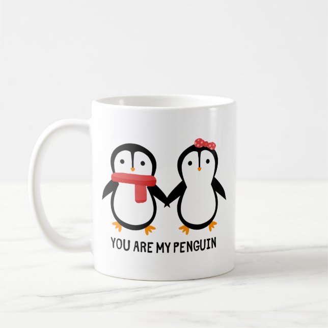 Café Você É Minha Caneca De Pinguim - Adorável Presente (Esquerda)