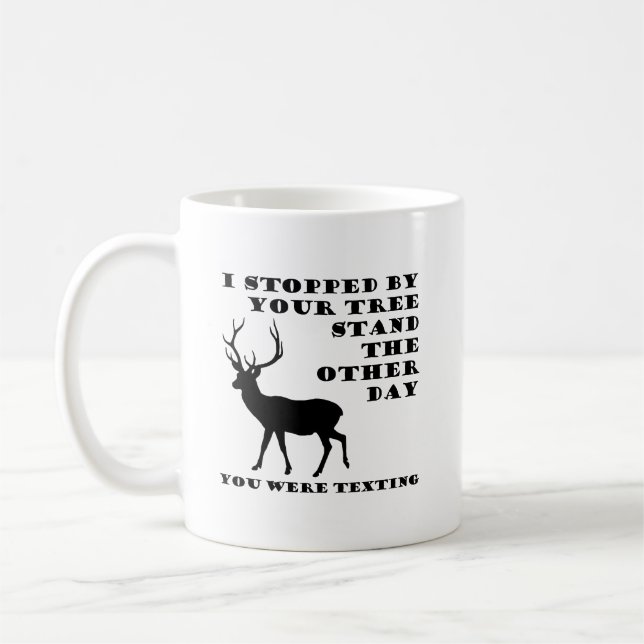 Café Você Estava Enviando Mensagens de Texto Caneca de  (Esquerda)