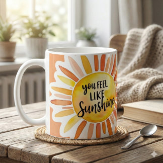 Café Você Sente Como Foto Caneca de Sol