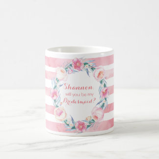 Café Você será minha dama de honra? Caneca
