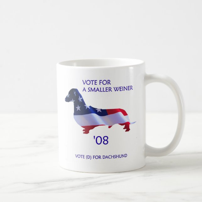 Café Voto para uma caneca menor de Weiner (Direita)