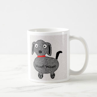 Café Woot! Woot! Caneca do filhote de cachorro