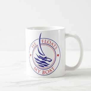 Café YachTees_Ele Flutua Minha Caneca De Barco