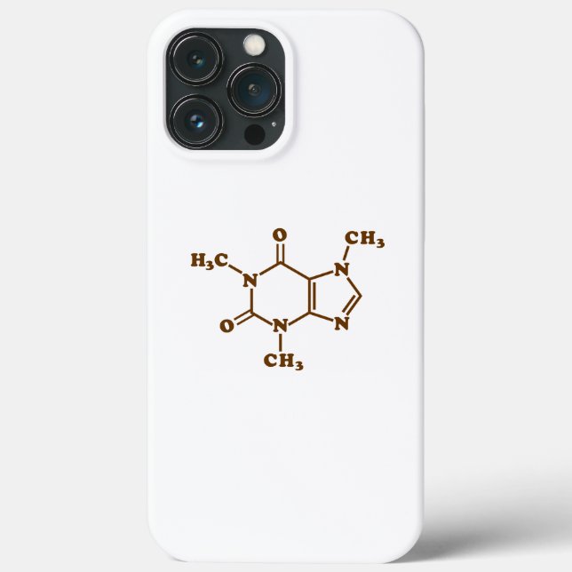 Cafeína - Café - Fórmula Química Molecular (Verso)