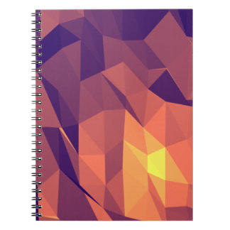 Cafeína da manhã: Caderno espiral roxo & amarelo