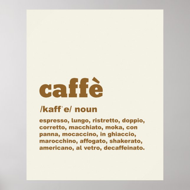 Caffè Poster (Frente)