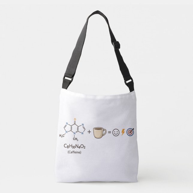 Caffeine Equation Tote Bag–Science Coffee Nerd Bag (Frente)