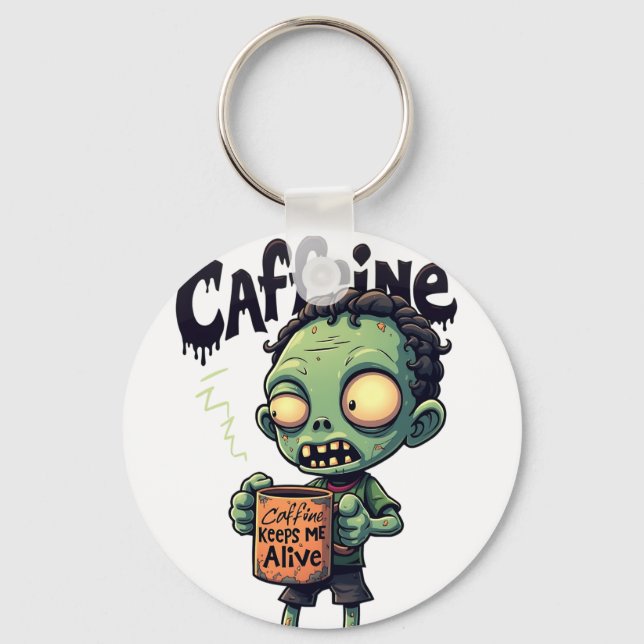 Caffeine Zombie Chaveiro (Frente)