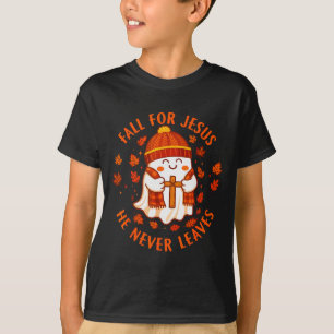Caia Por Jesus Ele Nunca Deixa Camiseta Cristã Gho