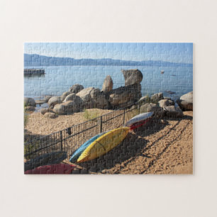 Caiaque pelo quebra-cabeça de Lake Tahoe