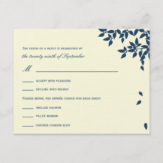 Caindo Sai do Casamento RSVP/Placas de Resposta (M