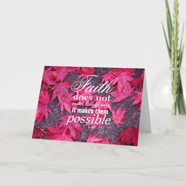 Cair Deixa Cartão de Saudação Inspiracional (Frente)