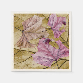 "cair deixa" GUARDANAPO do COCKTAIL do OUTONO ECRU