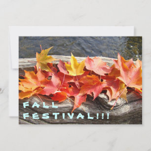 CAIR FESTIVAL! Convites de eventos Folhas de outon