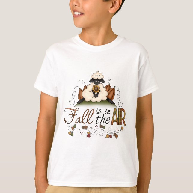 "Cair no Ar" Autumn Sheep Kid T-Shirt (Frente)