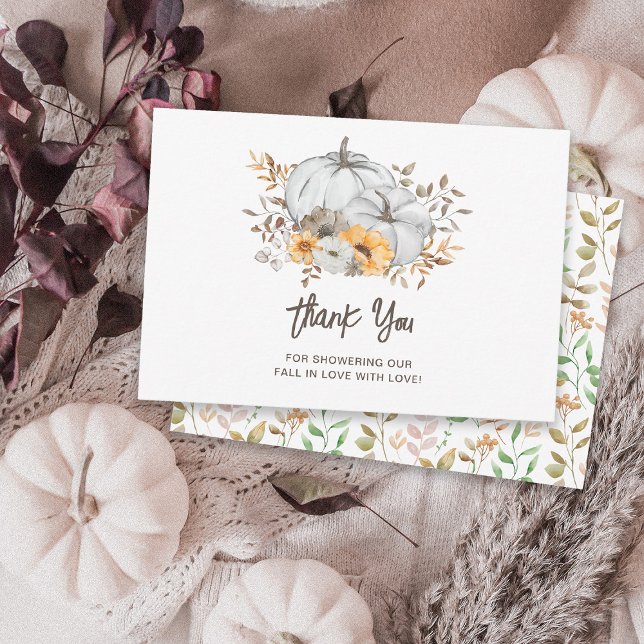 Cair no Cartões de agradecimentos do Chá de fralda (Criador carregado)