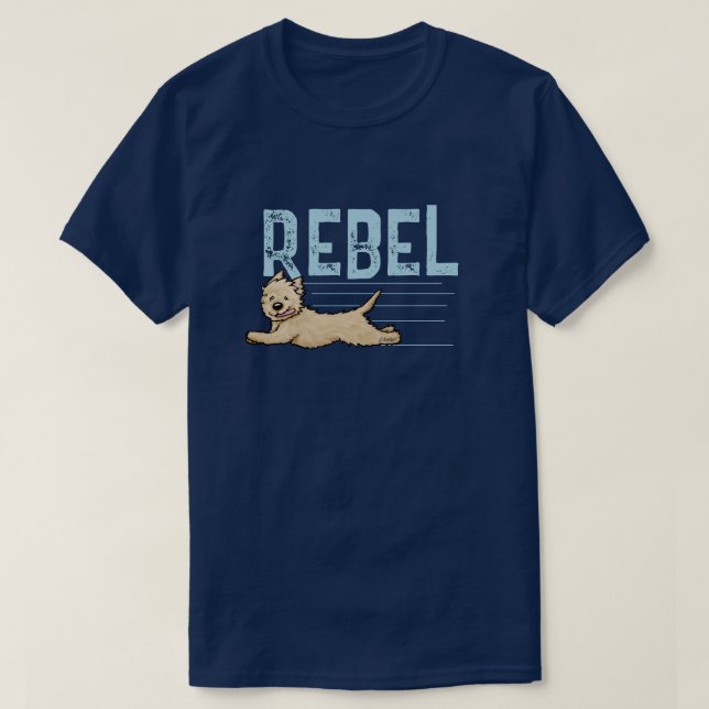 Cairn Terrier Rebel T-Shirt (Frente do Design)