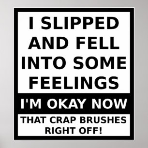 Caiu Em Alguns Sentimentos Engraçado Poster