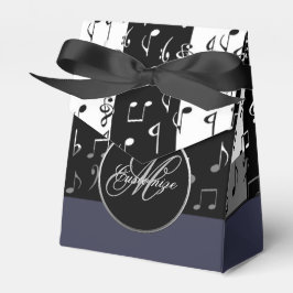 Caixa 2 de tendas com tiras musicais brancas e pre